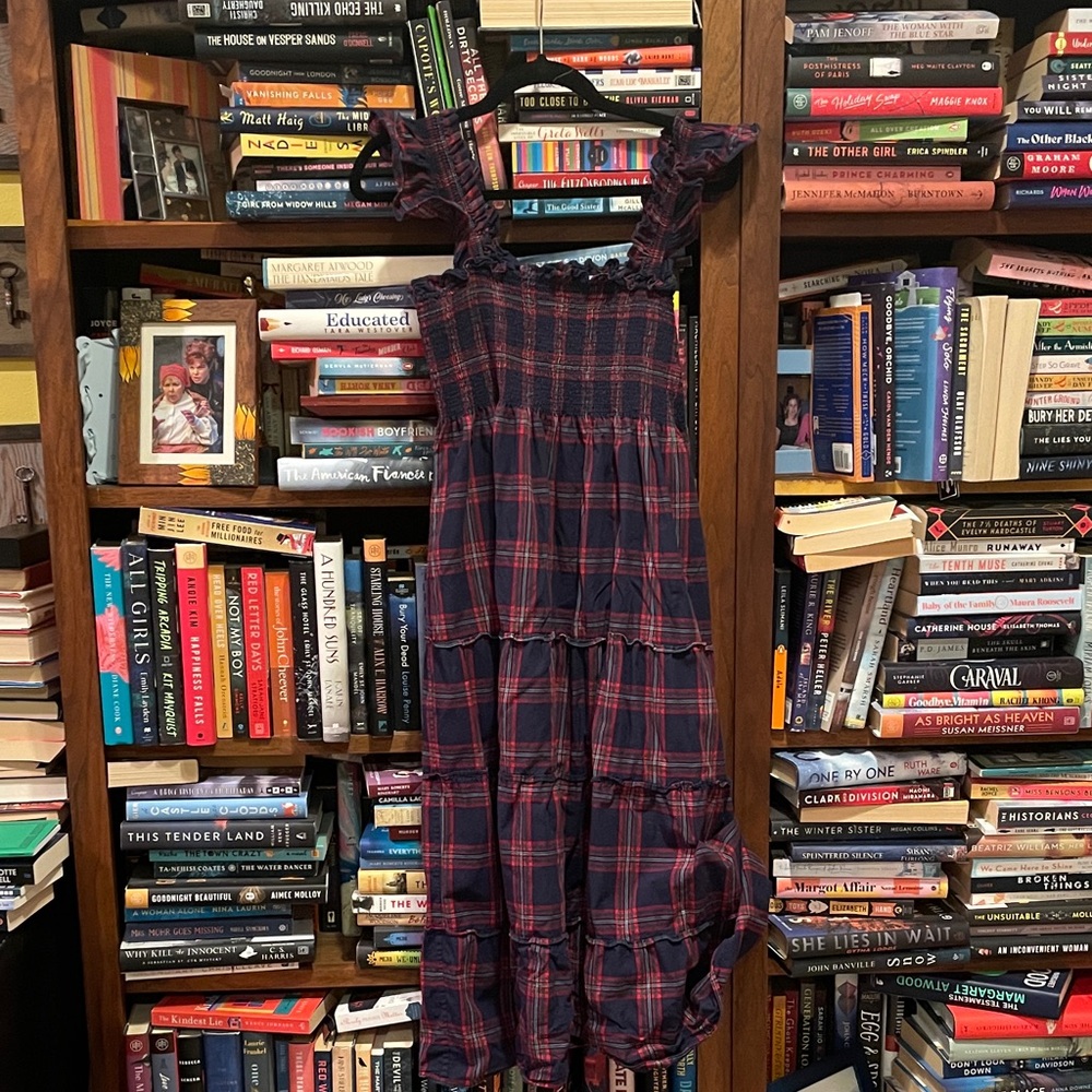 EUC Hill House Ellie Nap Dress in Navy Tartan